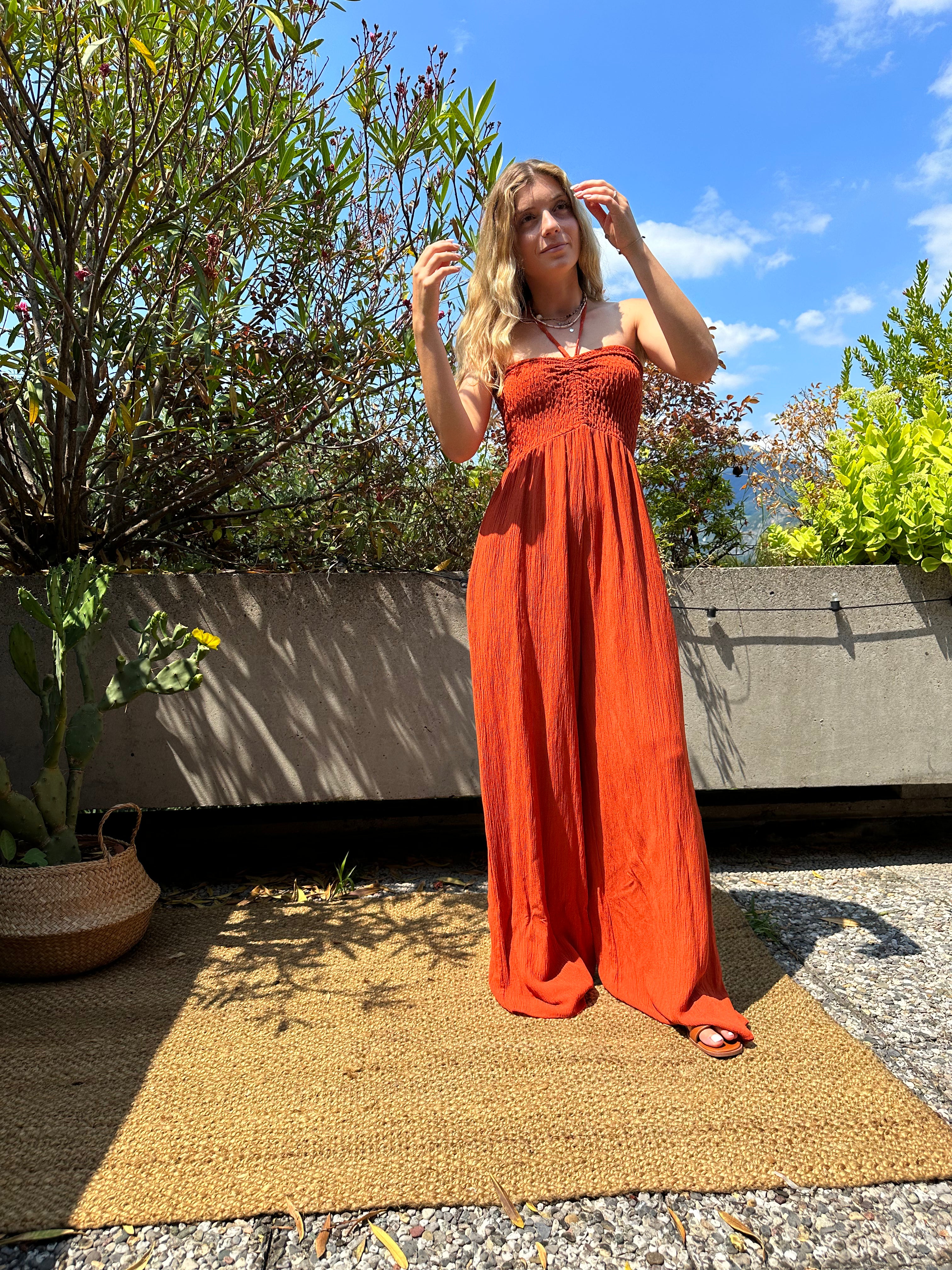JUMPSUIT A FASCIA RUGGINE