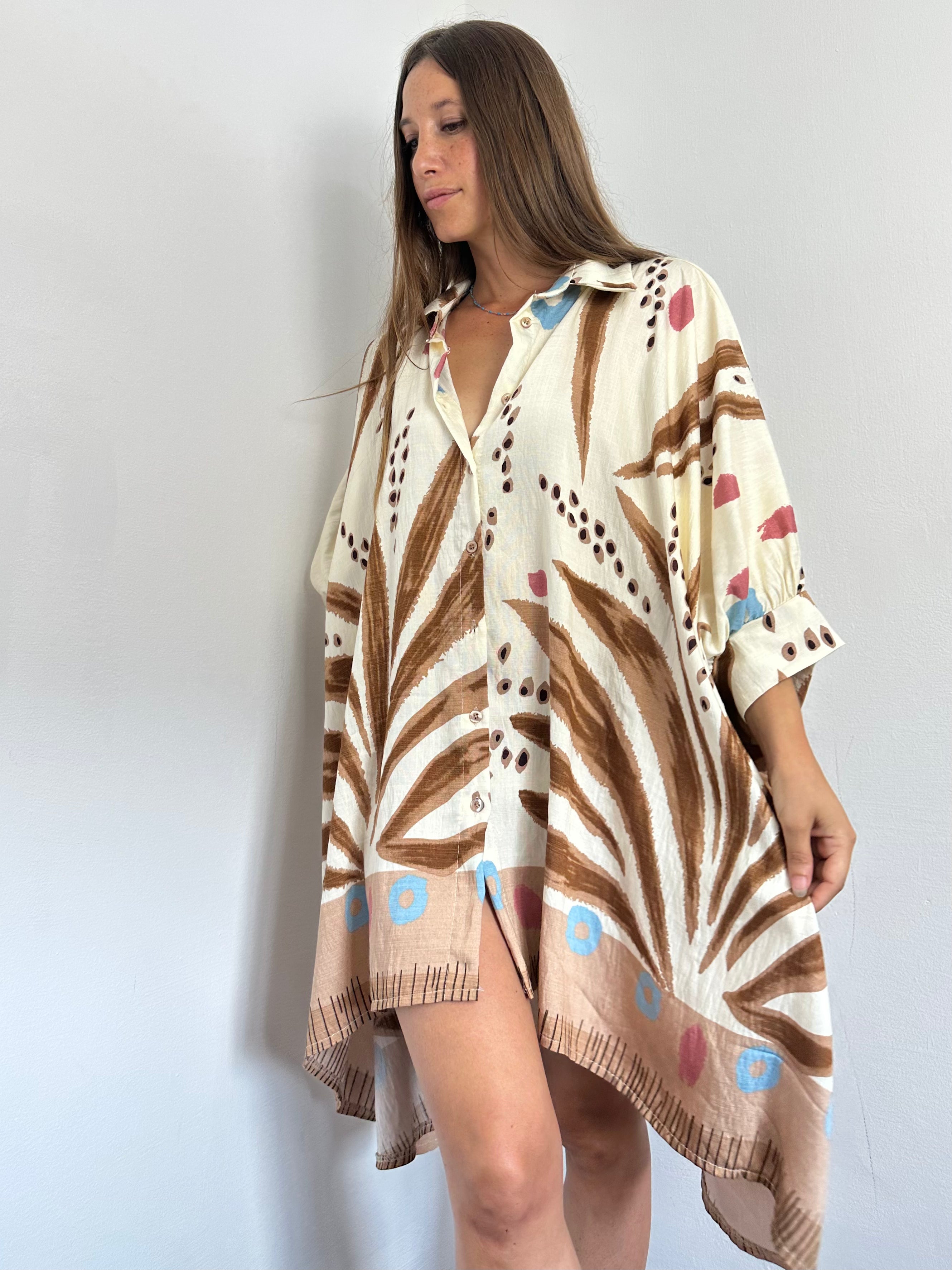 CAMICIONE 100% VISCOSA