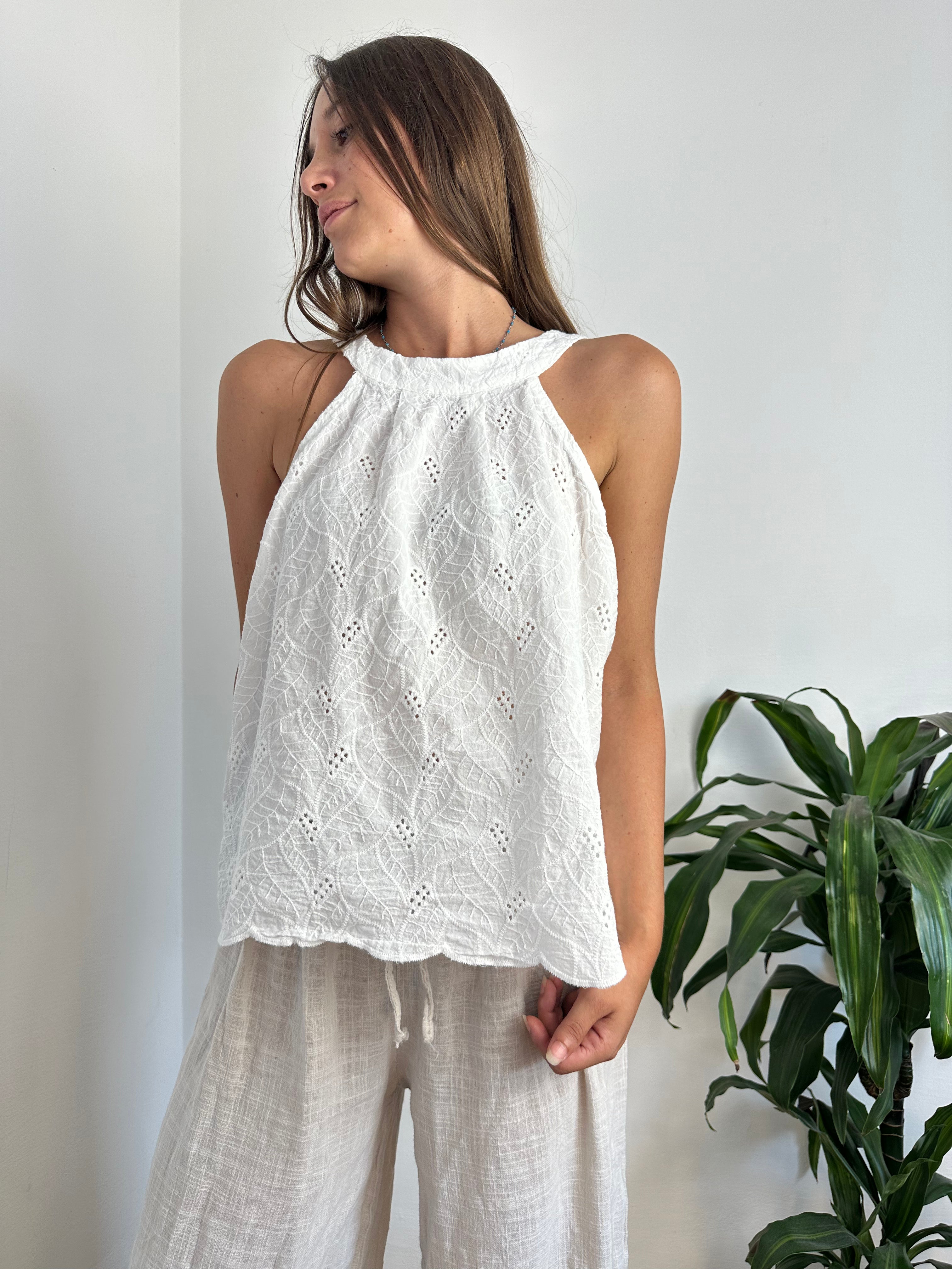 TOP 100% COTONE BIANCO