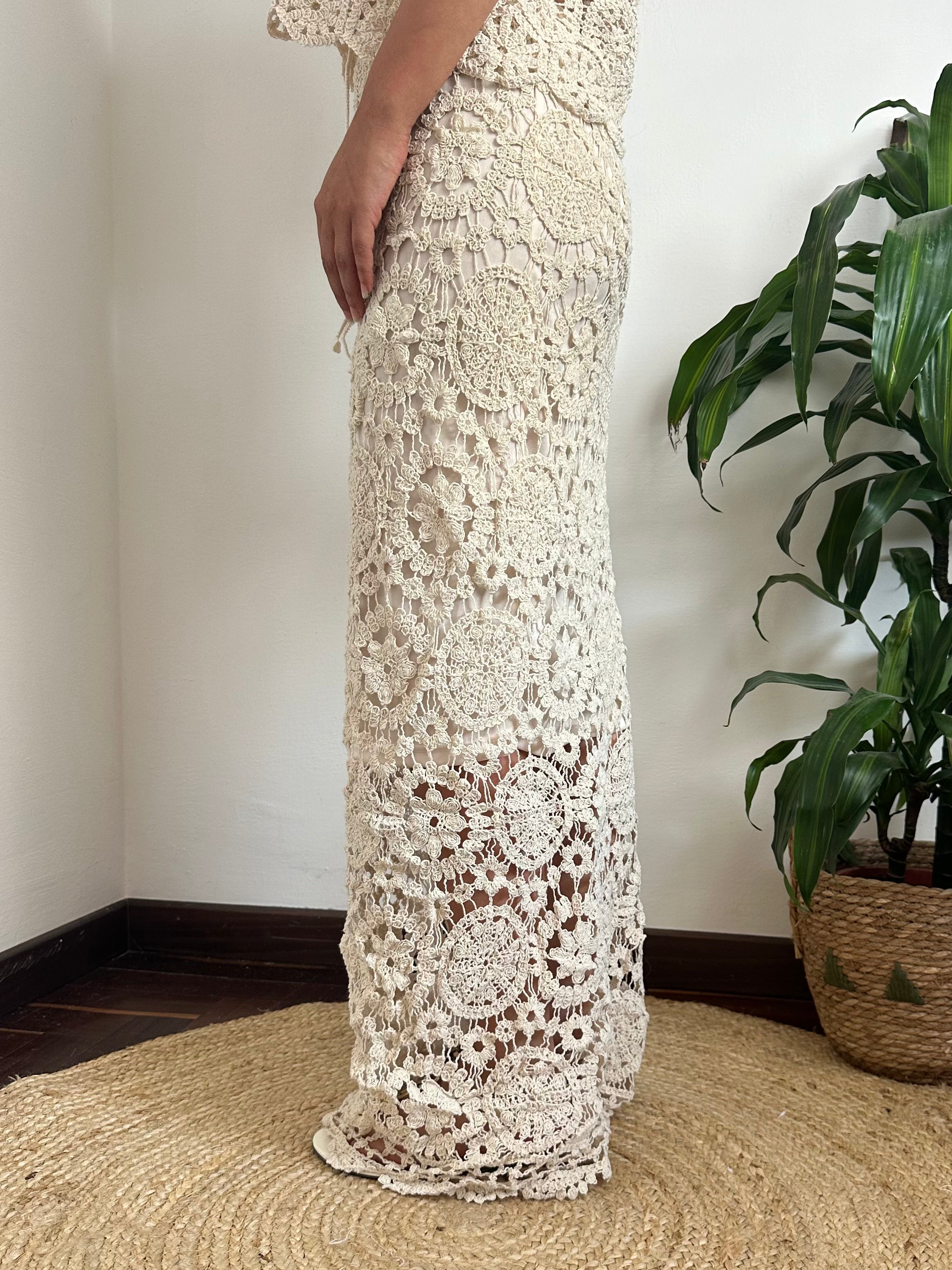 GONNA 100% COTONE CROCHET BEIGE