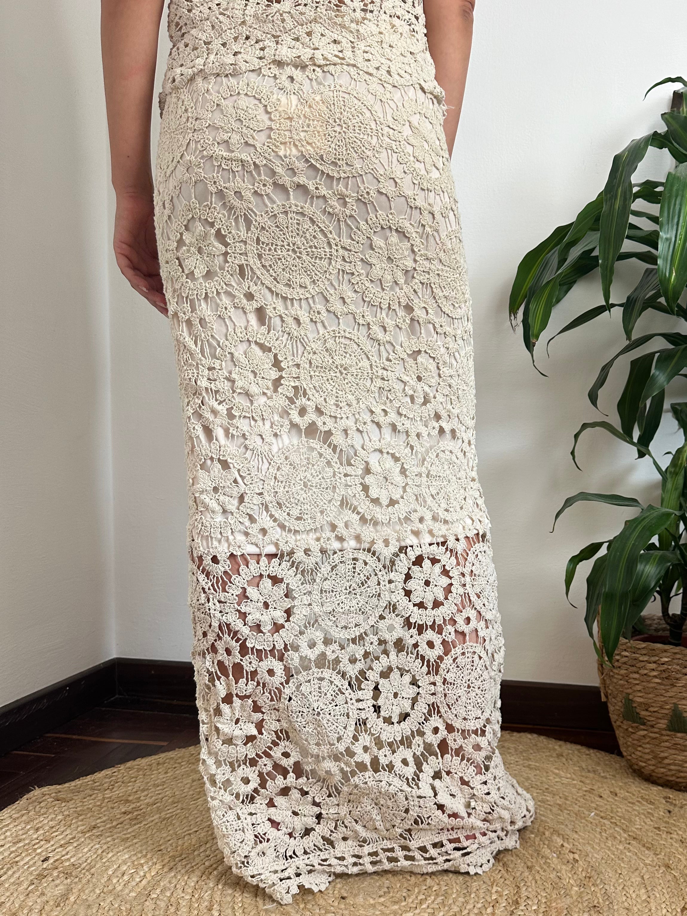 GONNA 100% COTONE CROCHET BEIGE