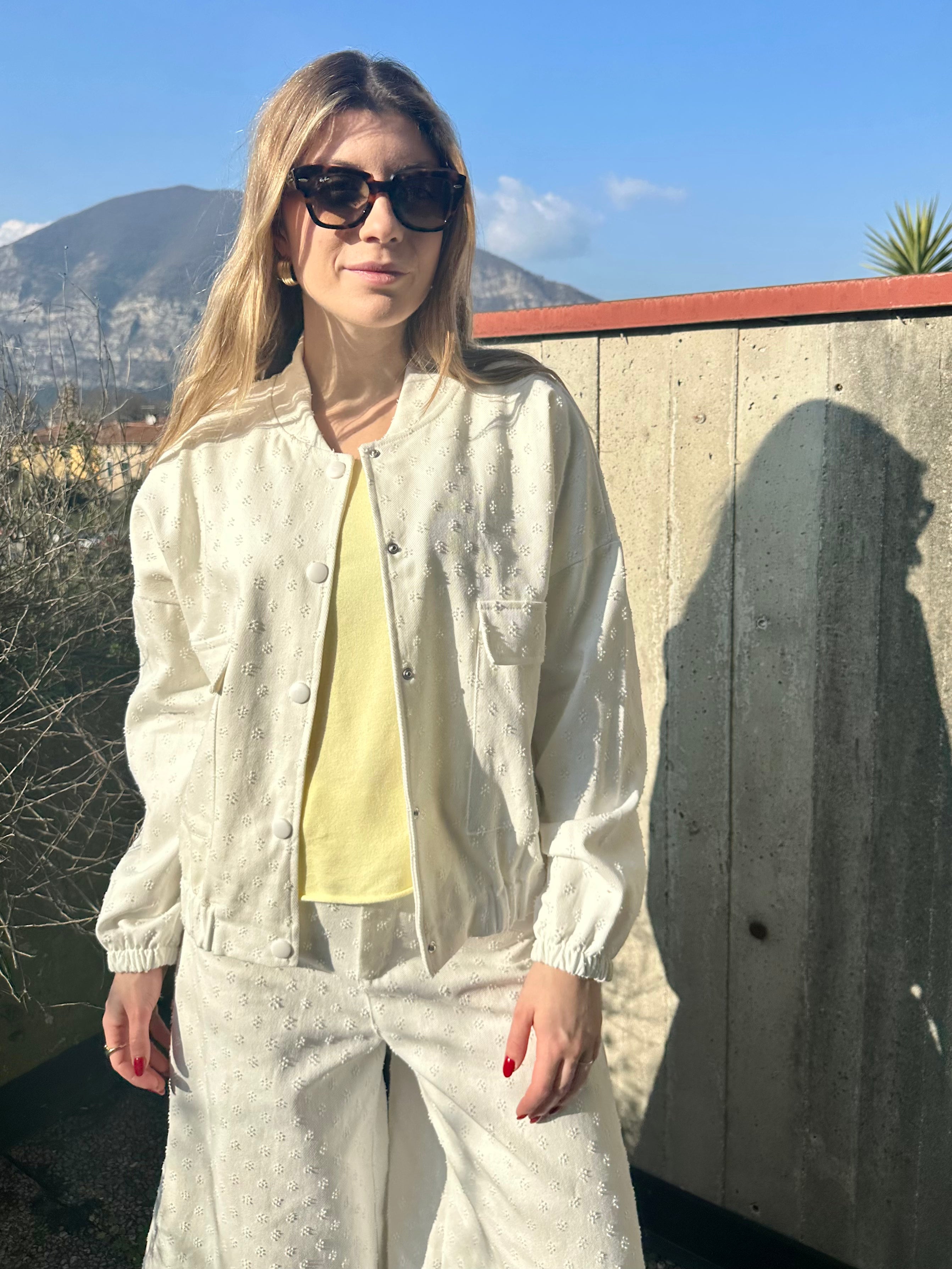 GIACCA BOMBER RICAMATA