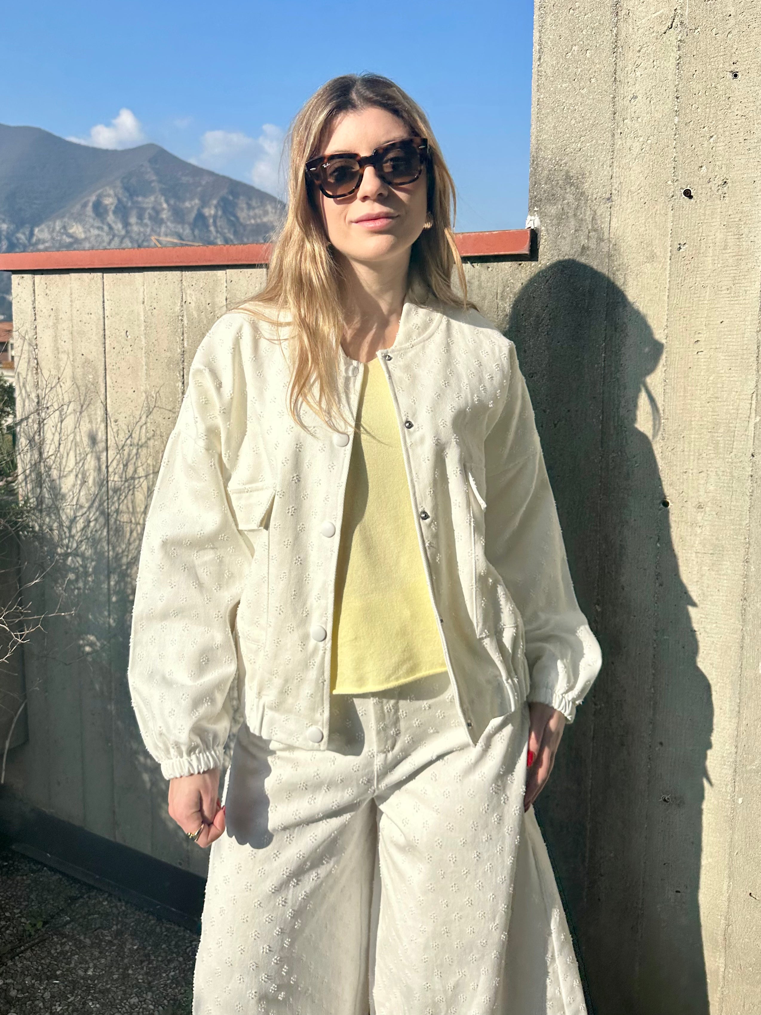 GIACCA BOMBER RICAMATA