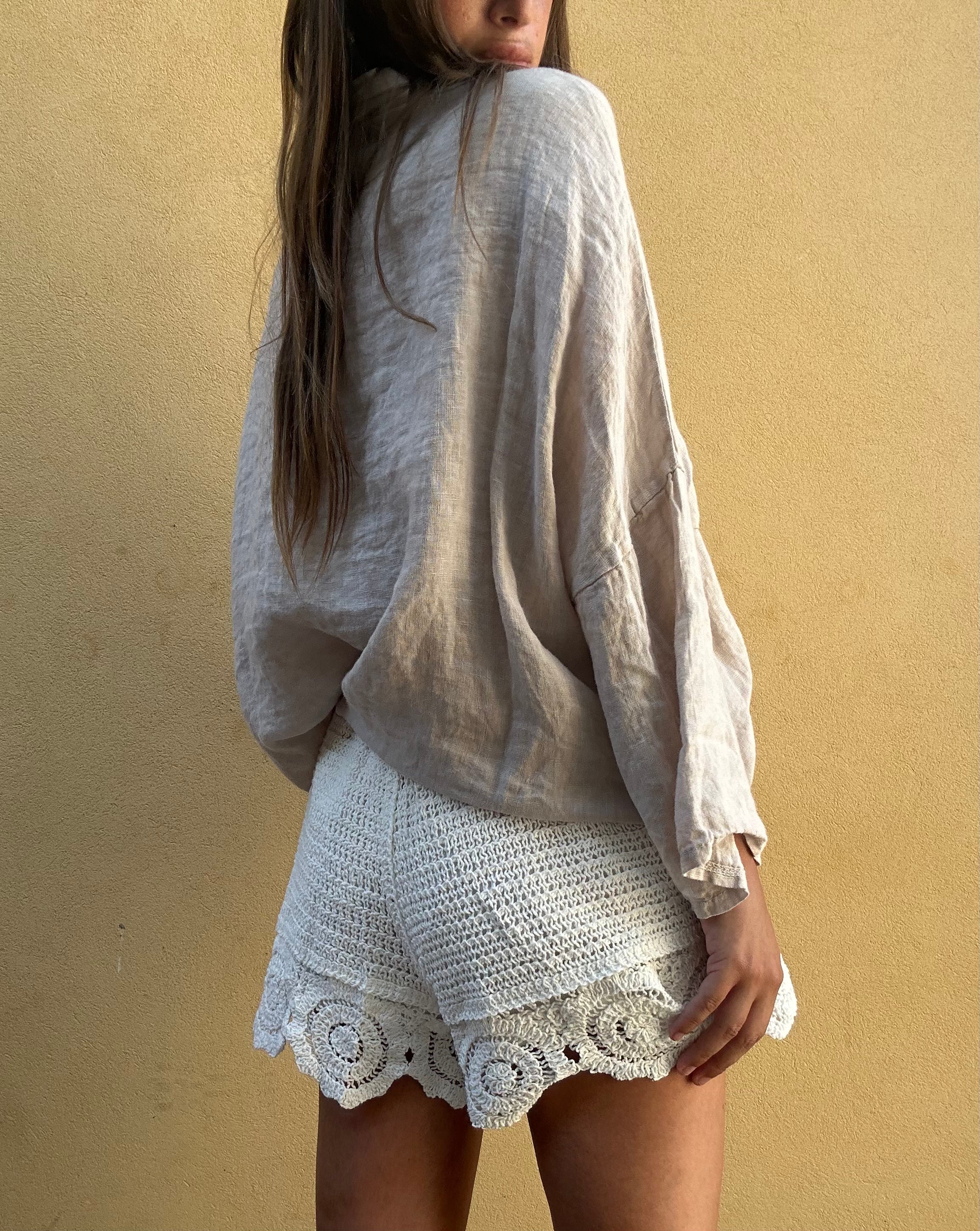 CAMICIA LINO BEIGE