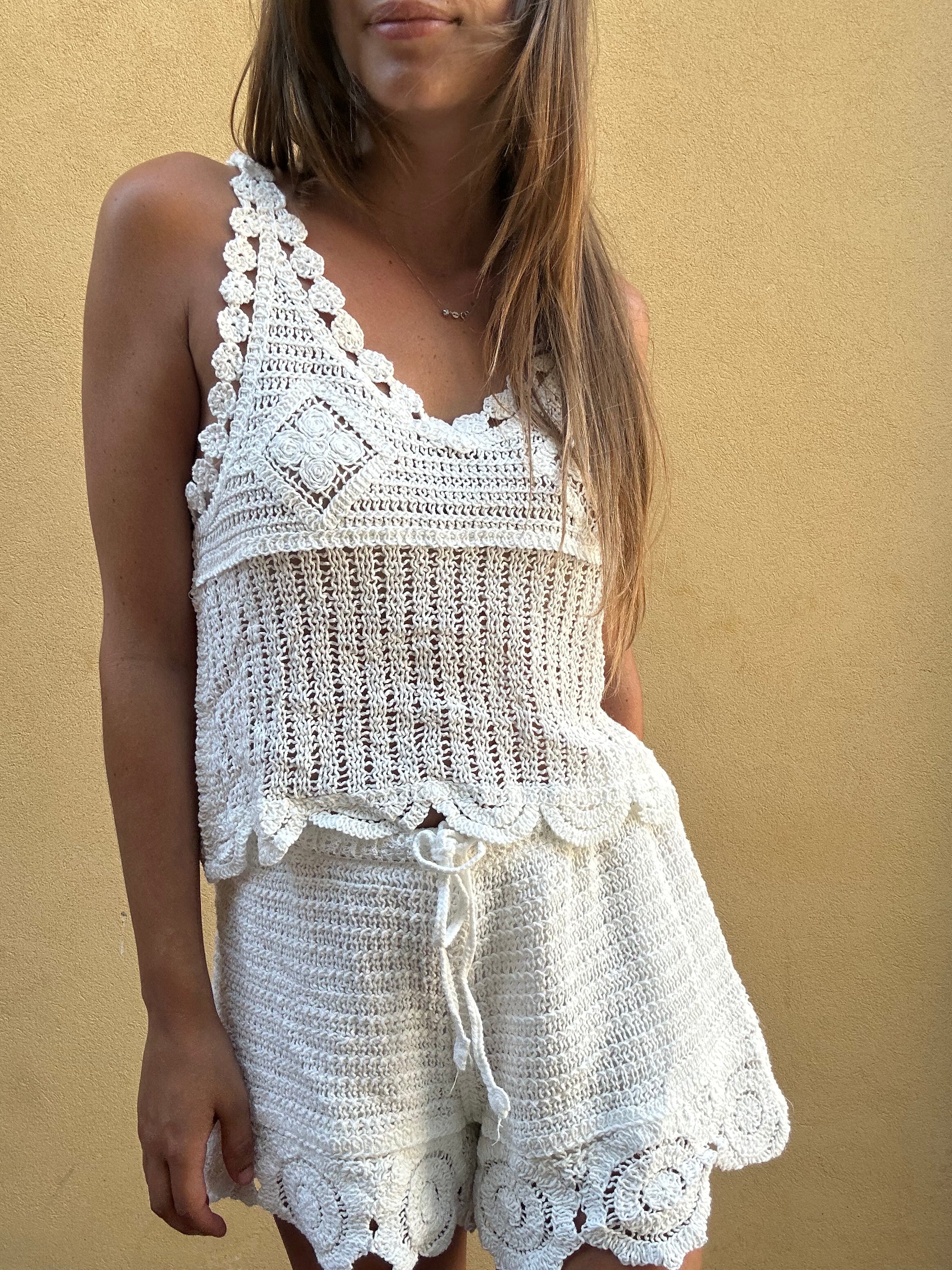 TOP CROCHET BIANCO