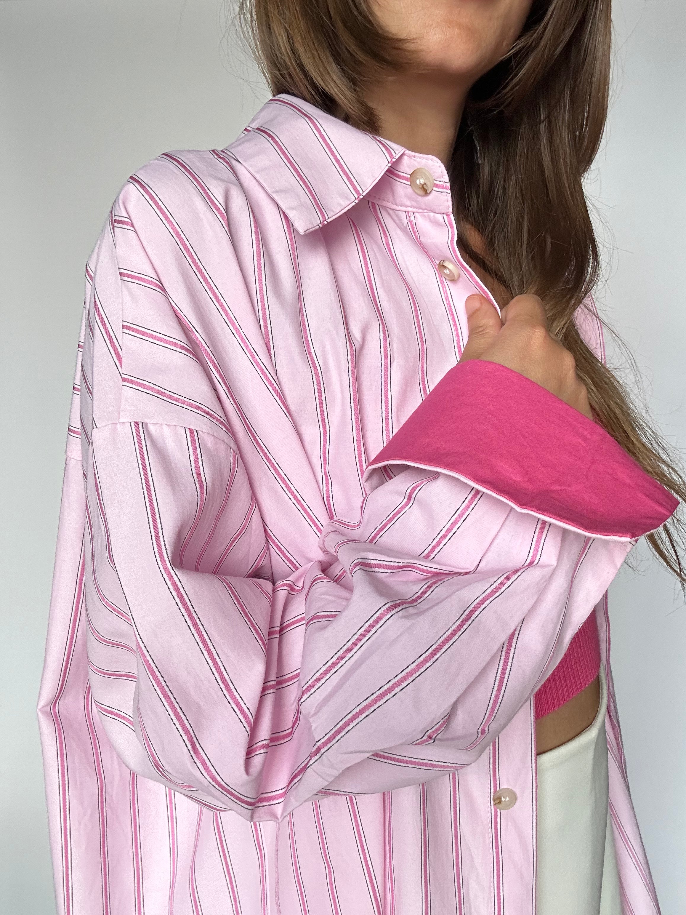 CAMICIA OVER ROSA