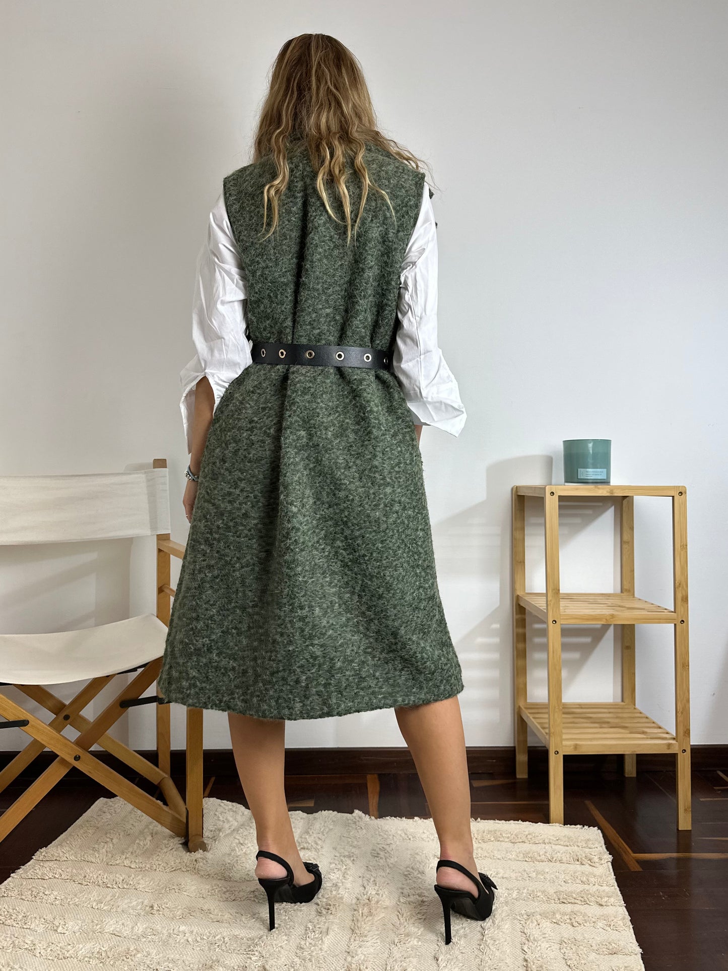 GILET LUNGO VERDE