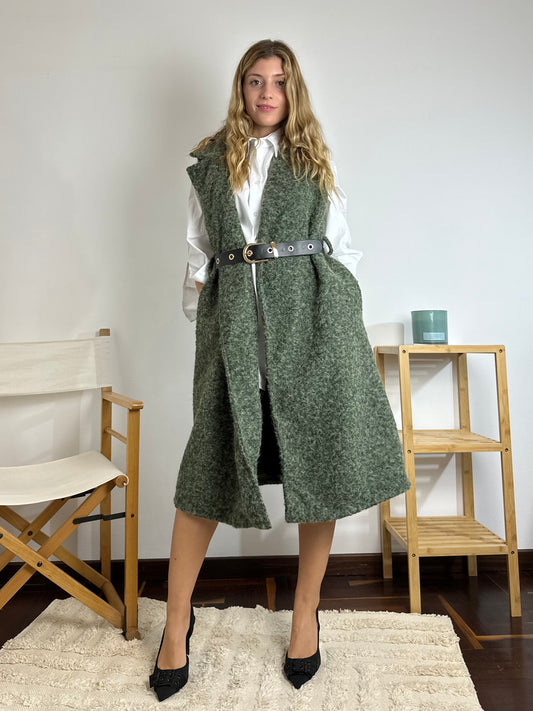 GILET LUNGO VERDE