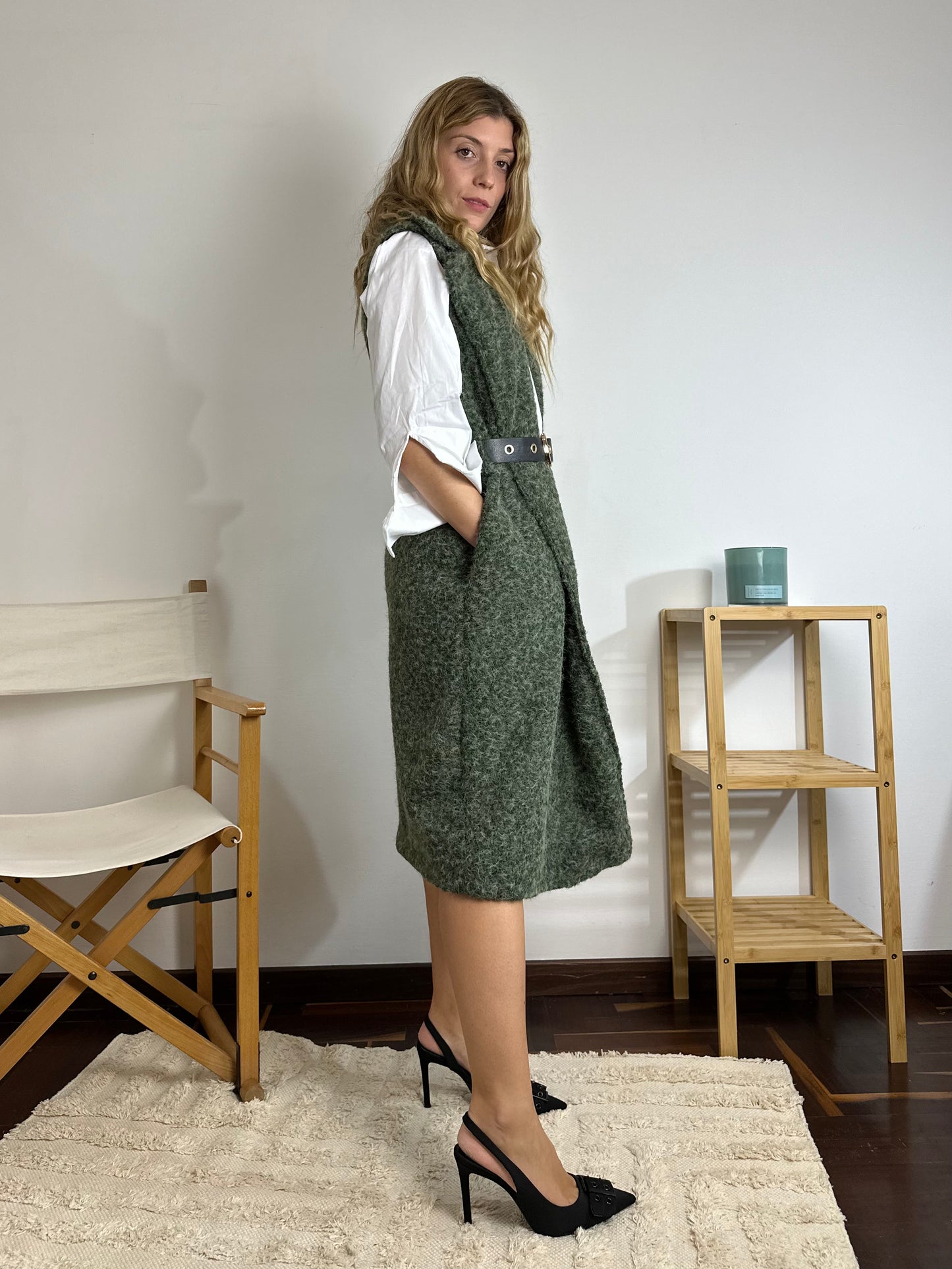 GILET LUNGO VERDE