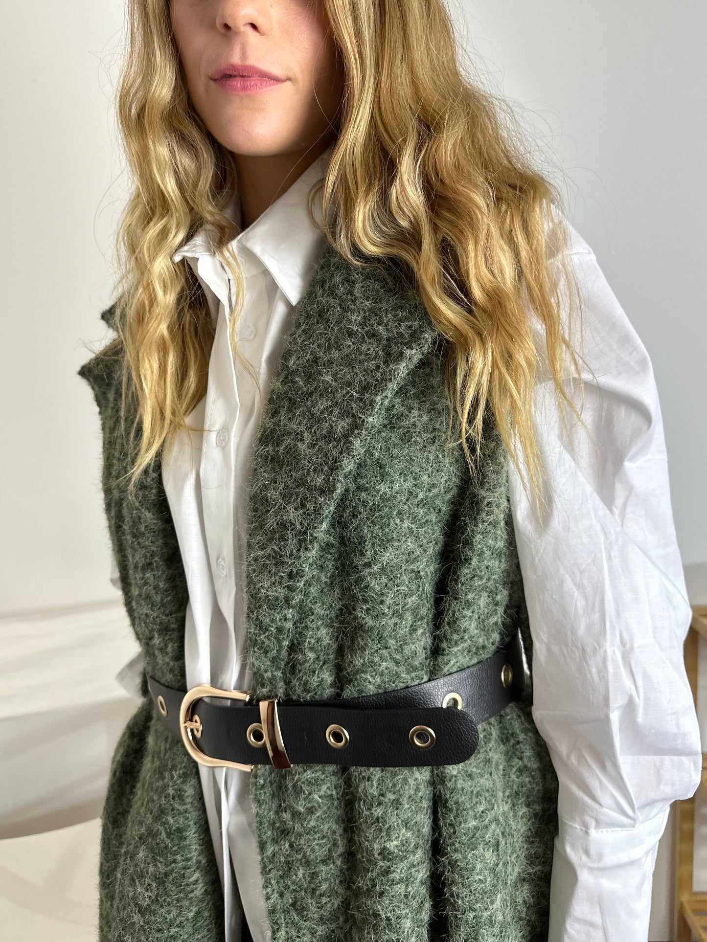 GILET LUNGO VERDE