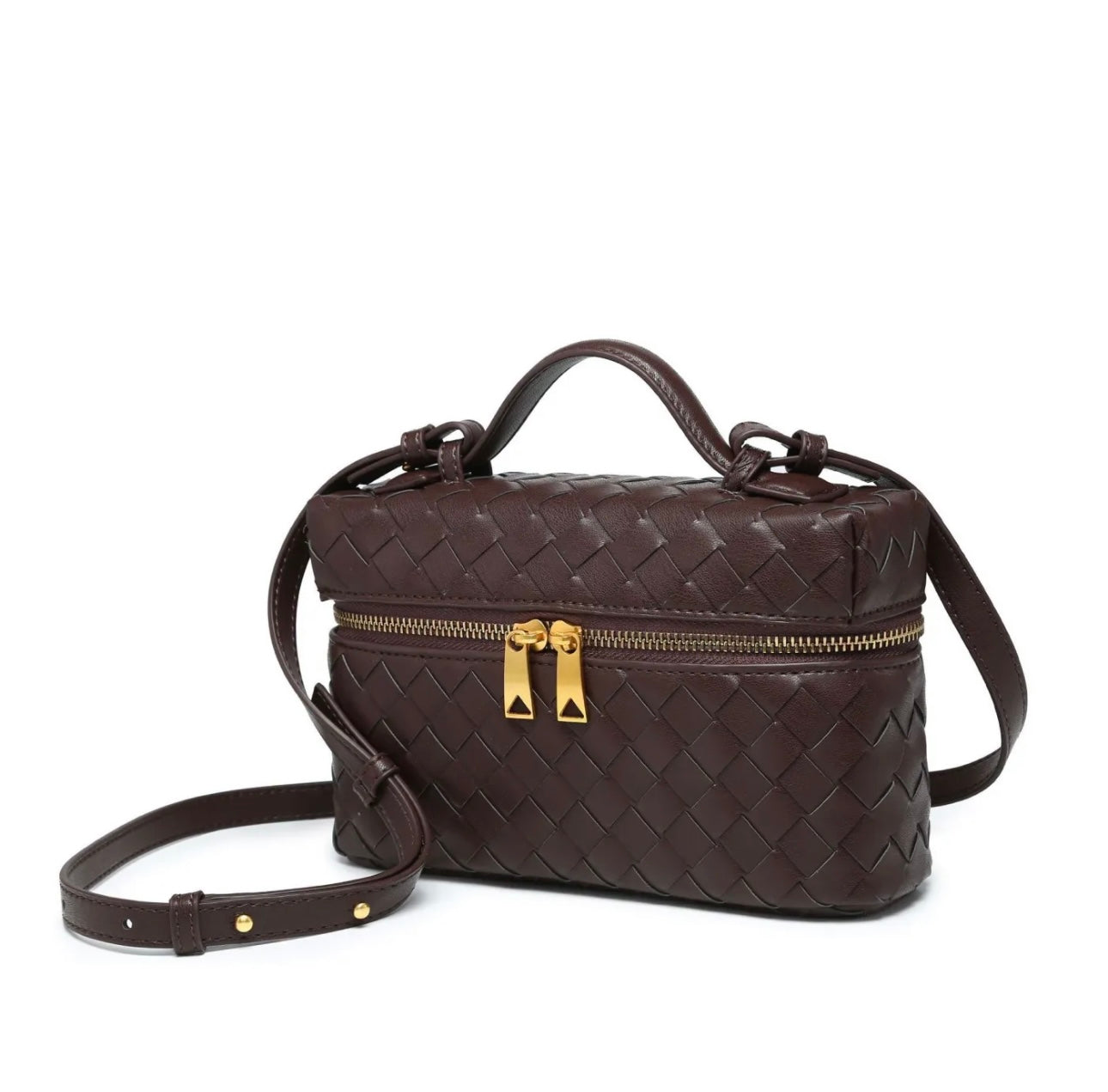 BORSA INTRECCIATA DAFNE MARRONE