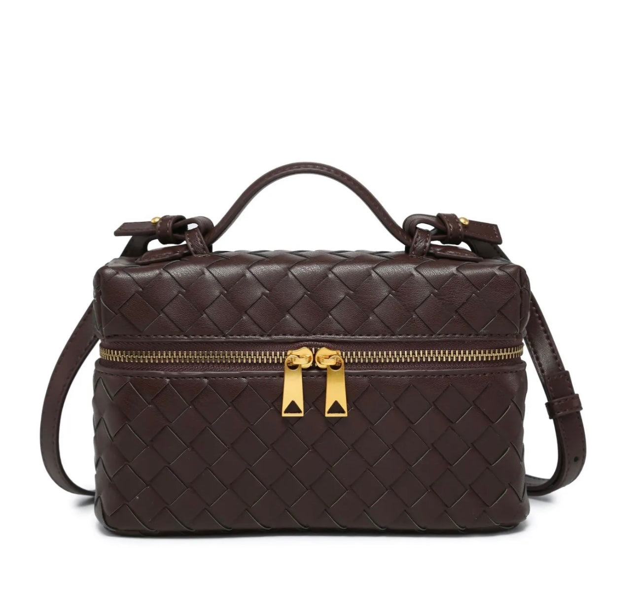 BORSA INTRECCIATA DAFNE MARRONE