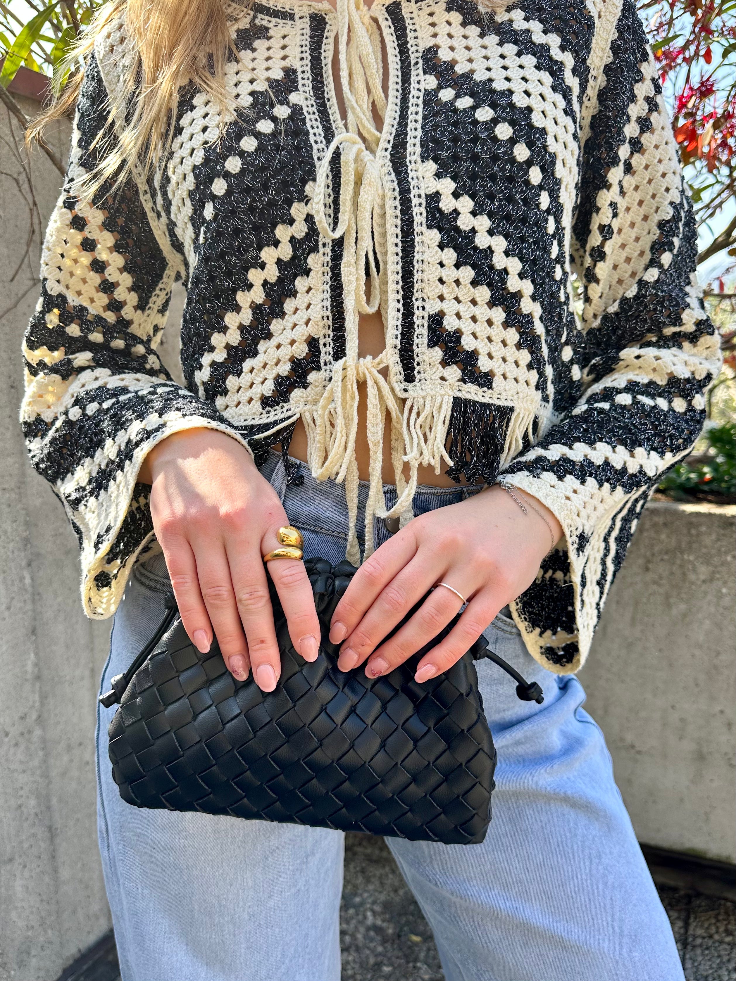 BORSA MINI POUCH ISIDORA NERA