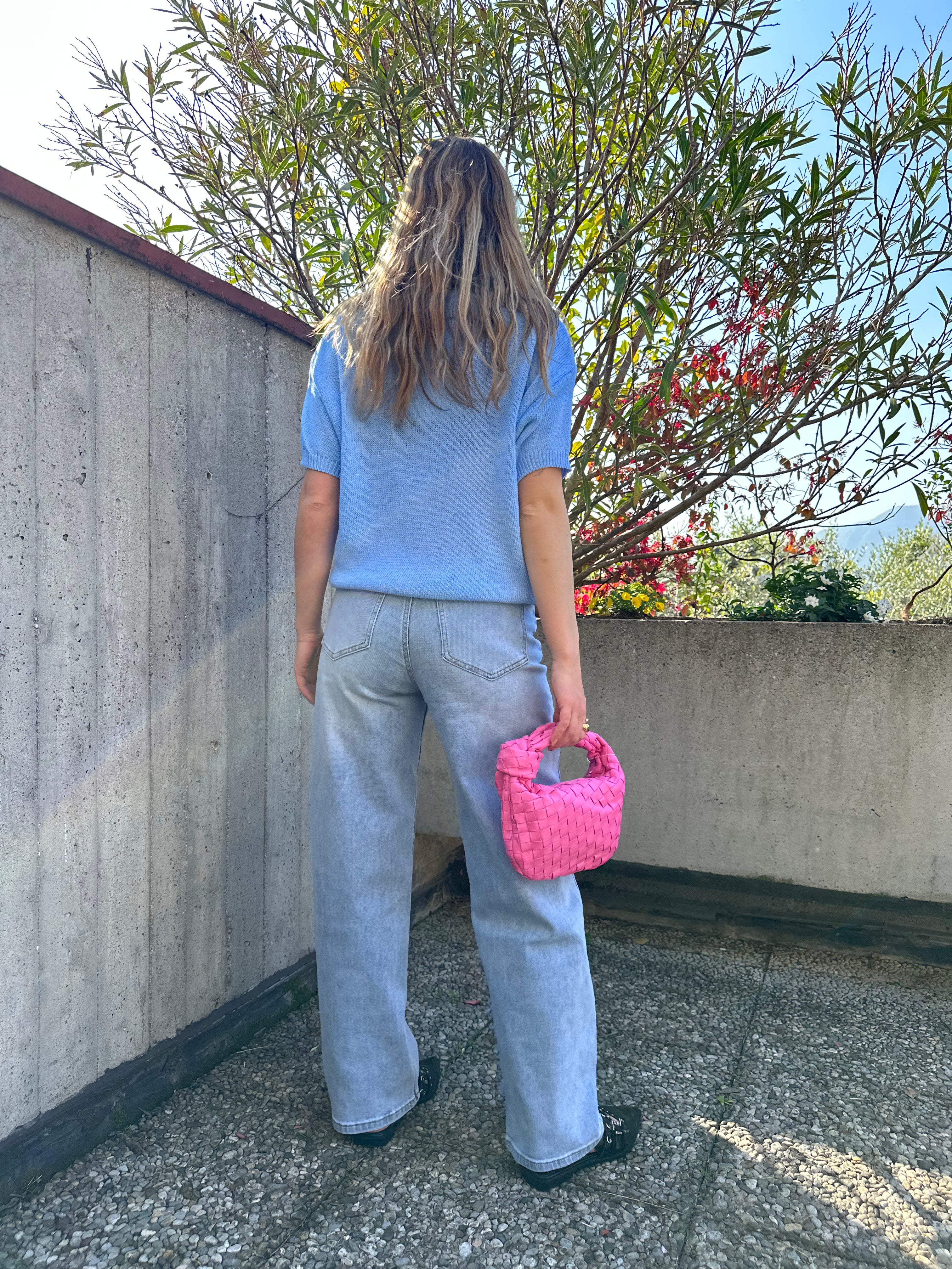 BORSA CHLOE MINI INTRECCIATA ROSA