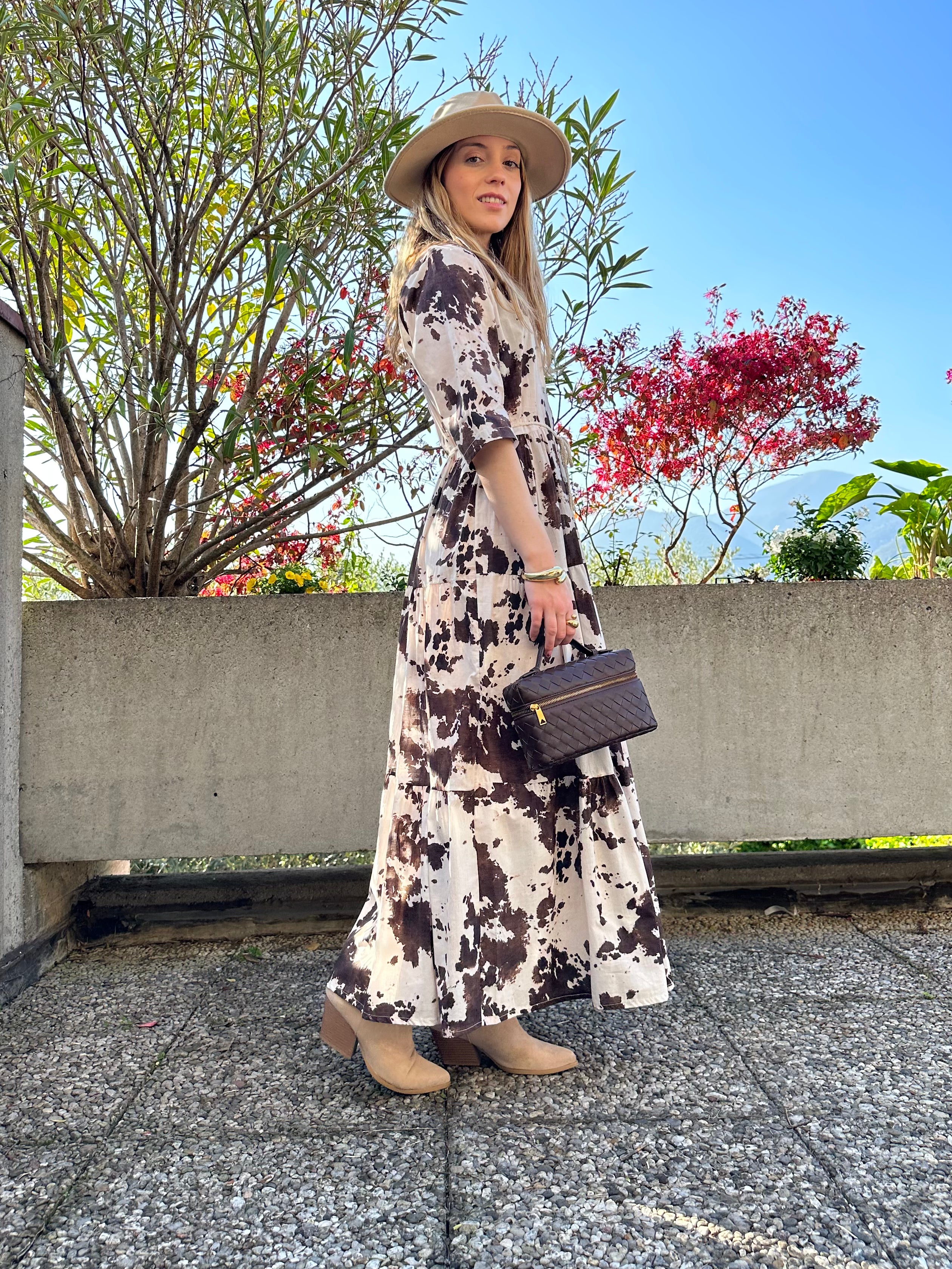 BORSA INTRECCIATA DAFNE MARRONE