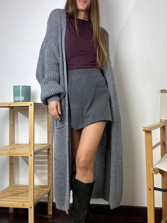 CARDIGAN GRIGIO