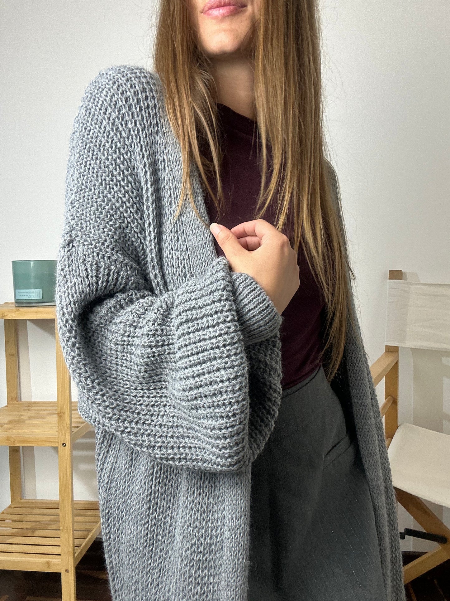 CARDIGAN GRIGIO