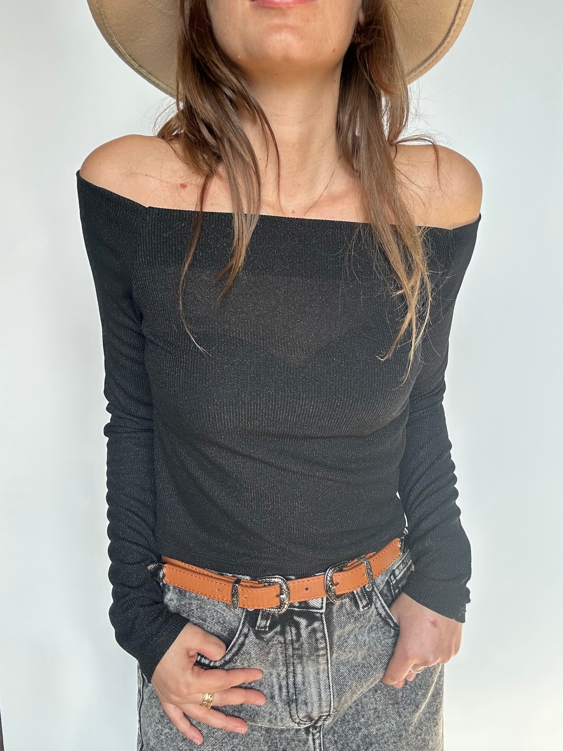 TOP CROPPED LUREX